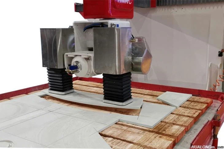 Vacuum lifting of 5 Axis CNC Bridge Saw